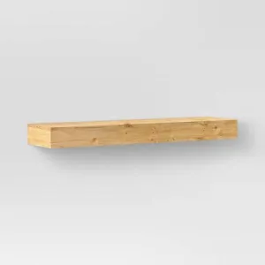 24" Floating Light Wood Shelf Natural - Threshold