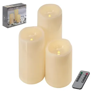 3 Pcs Outdoor LED Candle Light