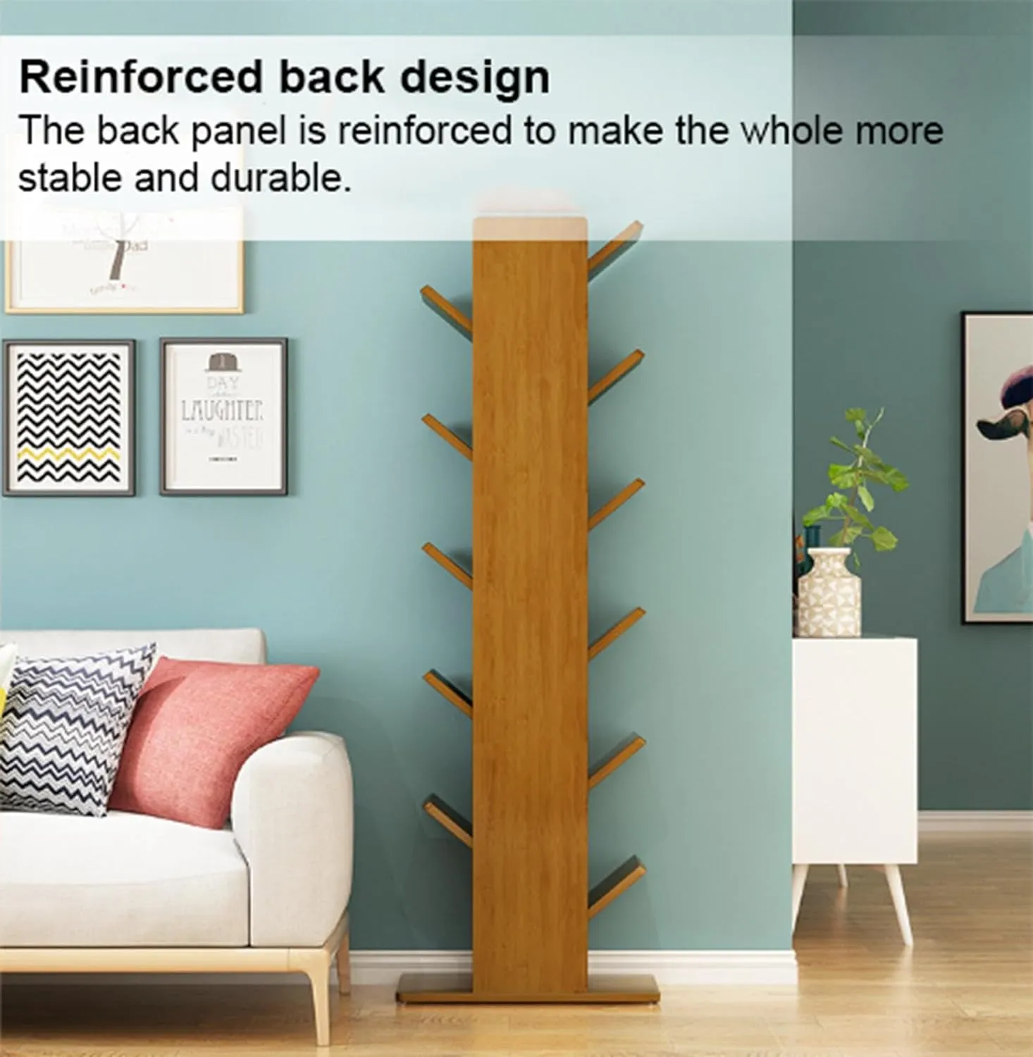 4 Layer Tree Shape Bamboo Bookshelves