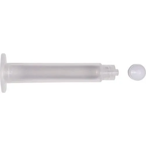 50/55 cc Air Barrel, White PE Stopper - Box/15-30/PK