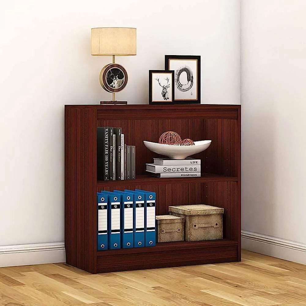 Alpha Trendy Book Shelf, 3 tier, 30" high, Antique Mahogany Finish At Affordable Prices