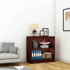 Alpha Trendy Book Shelf, 3 tier, 30" high, Antique Mahogany Finish At Affordable Prices