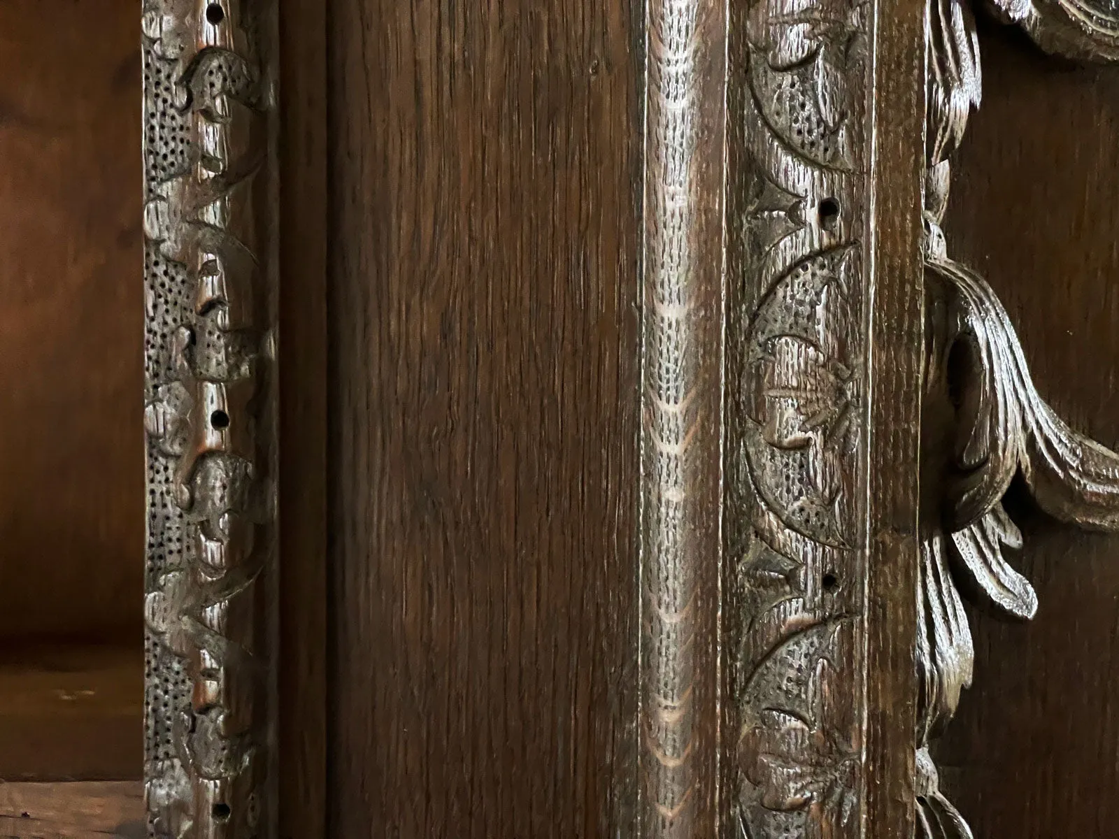 An 18th C Oak Breakfront Bookcase in the Style of William Kent