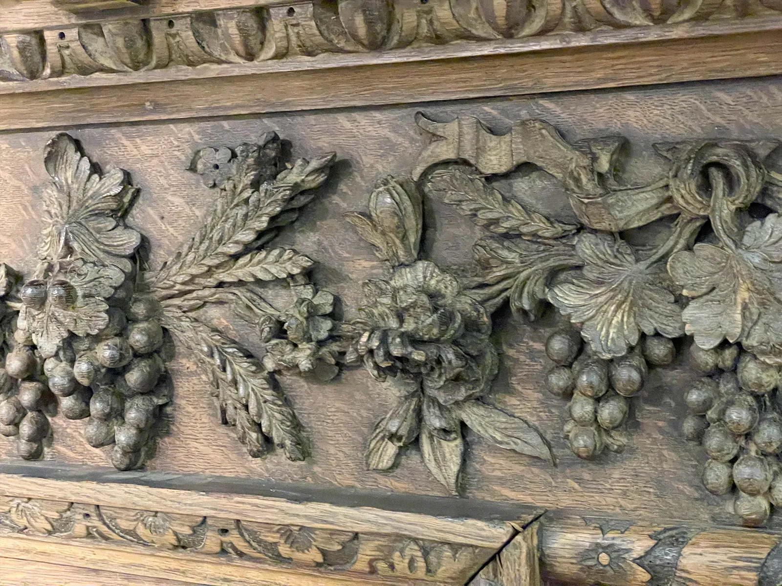 An 18th C Oak Breakfront Bookcase in the Style of William Kent