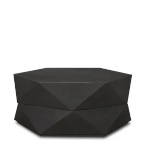 Arreto Coffee Table Black Wood | 36 x 36
