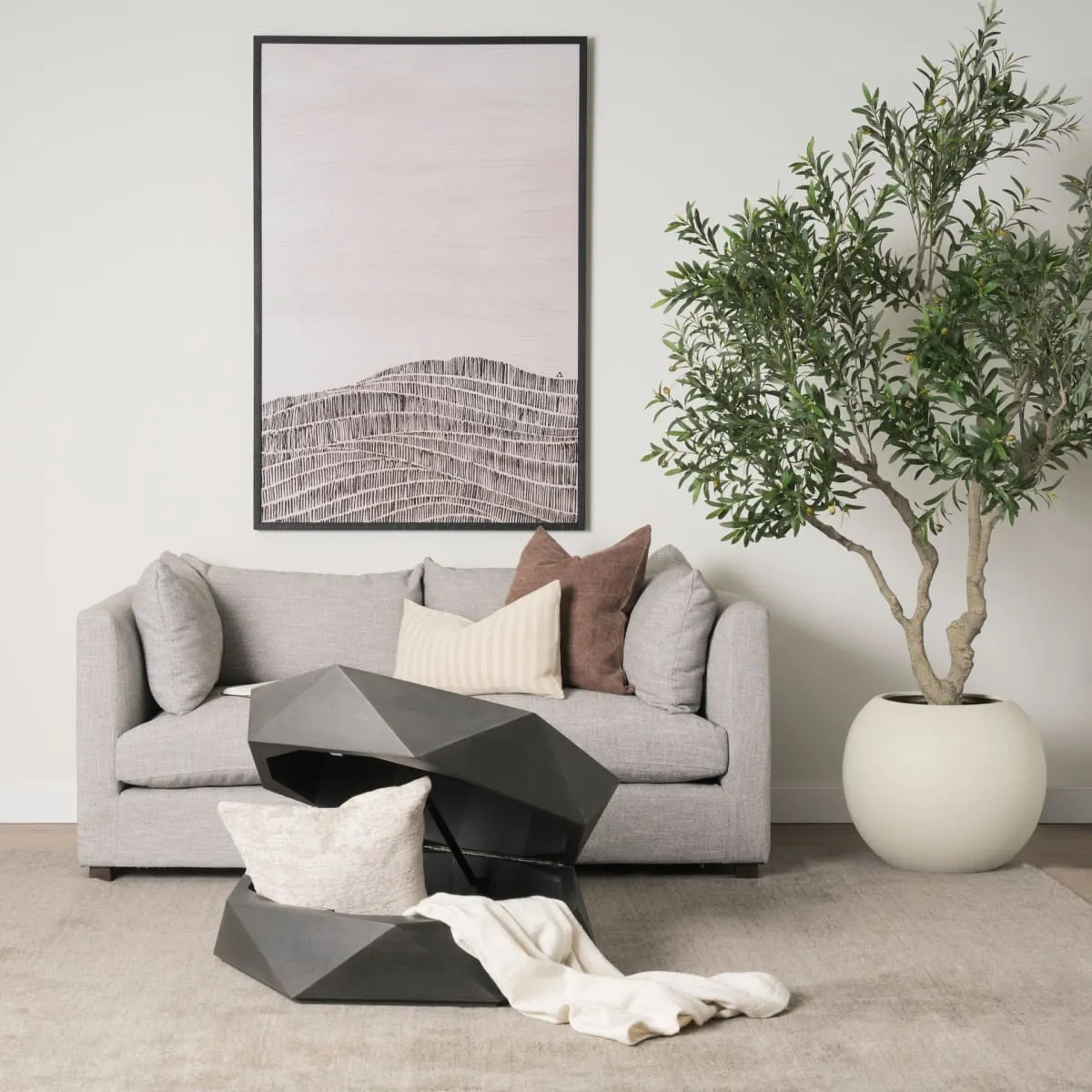 Arreto Coffee Table Black Wood | 36 x 36