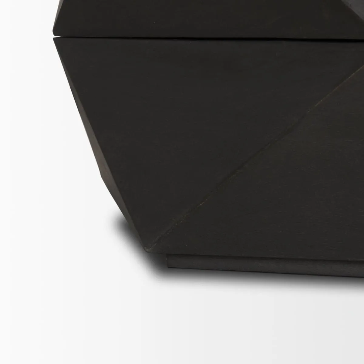 Arreto Coffee Table Black Wood | 36 x 36