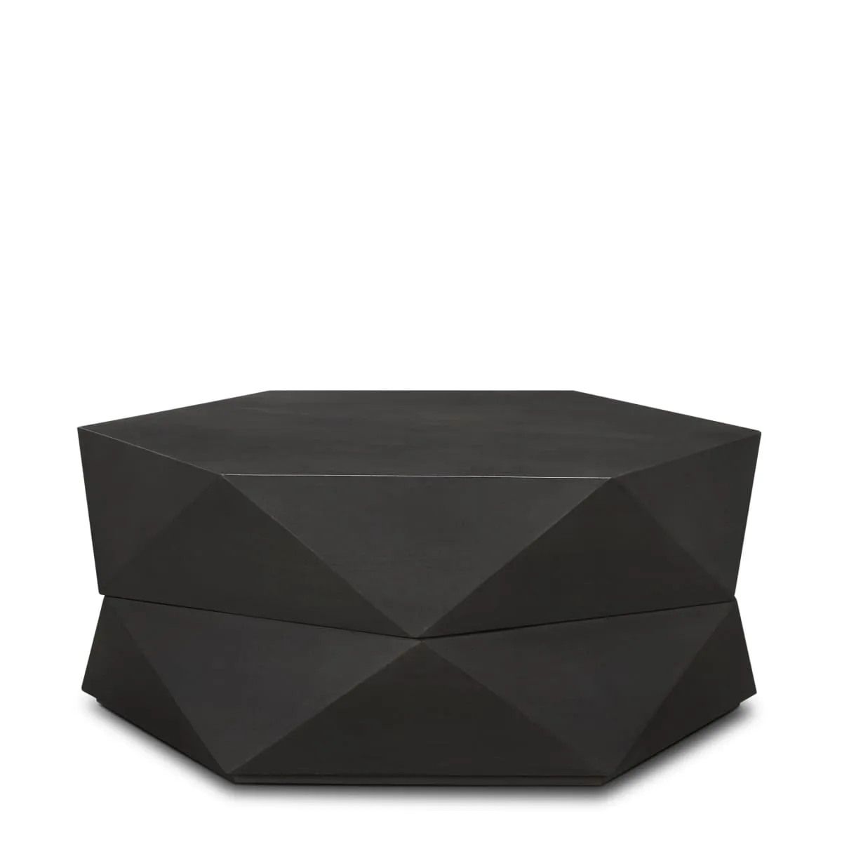 Arreto Coffee Table Black Wood | 36 x 36