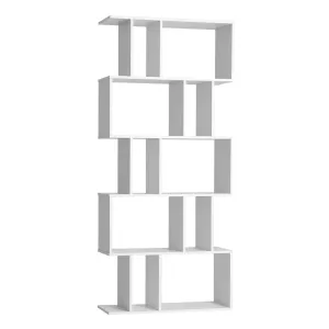 Artiss 5 Tier Bookshelf Display Shelf CD Cabinet Bookcase Stand Storage White