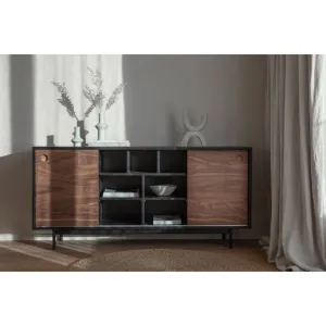 Barbican Sideboard - Black / Walnut