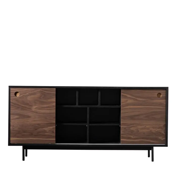 Barbican Sideboard - Black / Walnut