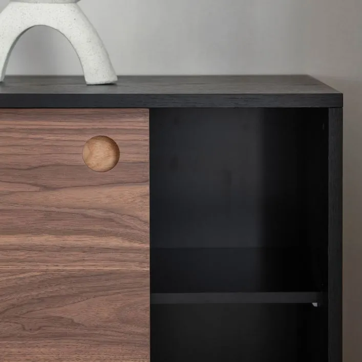 Barbican Sideboard - Black / Walnut