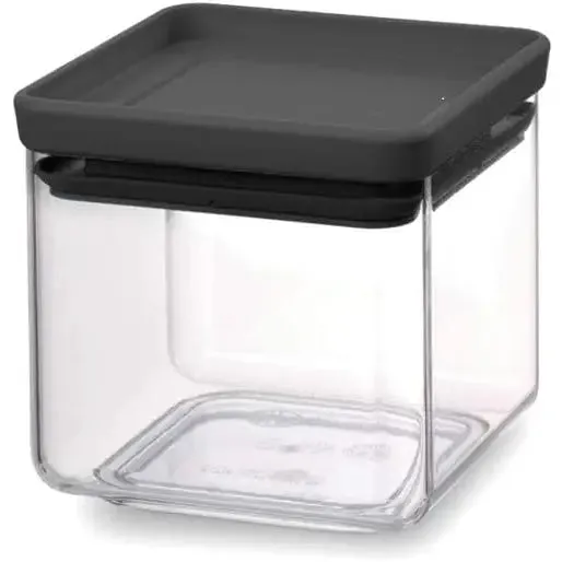 Brabantia Tasty  Square Canister Dark Grey 0.7 Litre
