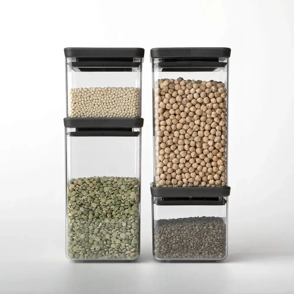Brabantia Tasty  Square Canister Dark Grey 0.7 Litre