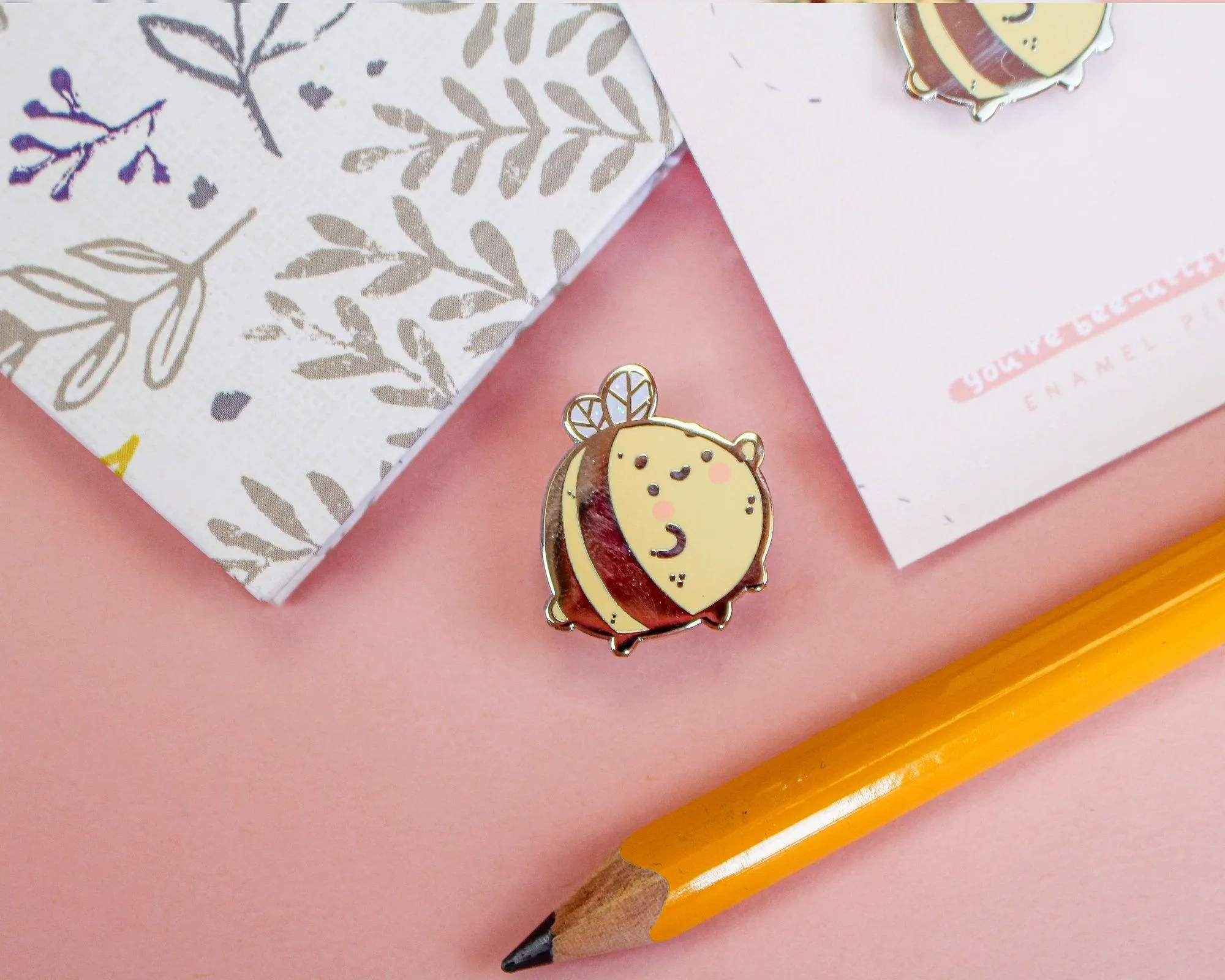 Bumblebutt Enamel Pin | Cute Bumblebee Pin | Spring Accessory for Jackets & Bags