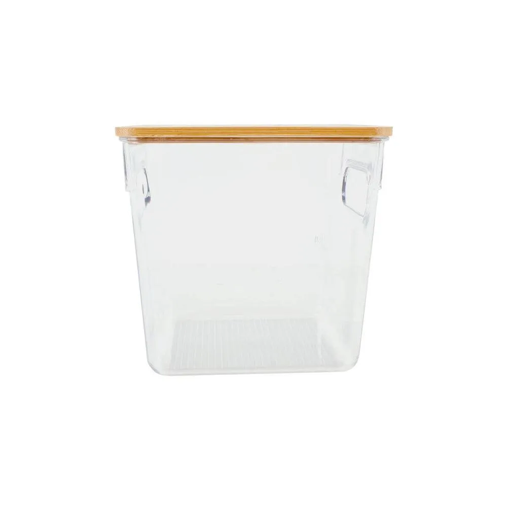 Clara 3L Acrylic & Bamboo Storage Box