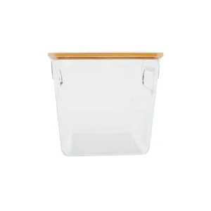 Clara 3L Acrylic & Bamboo Storage Box