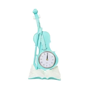 CLUB BOLLYWOOD® Violin Table Clock Retro Book Violin Statue for Desktop Fireplace Bar Blue|Home & Garden | Home D?©cor | Figurines| Figurines|1 Violin Statueâ Desk Clock