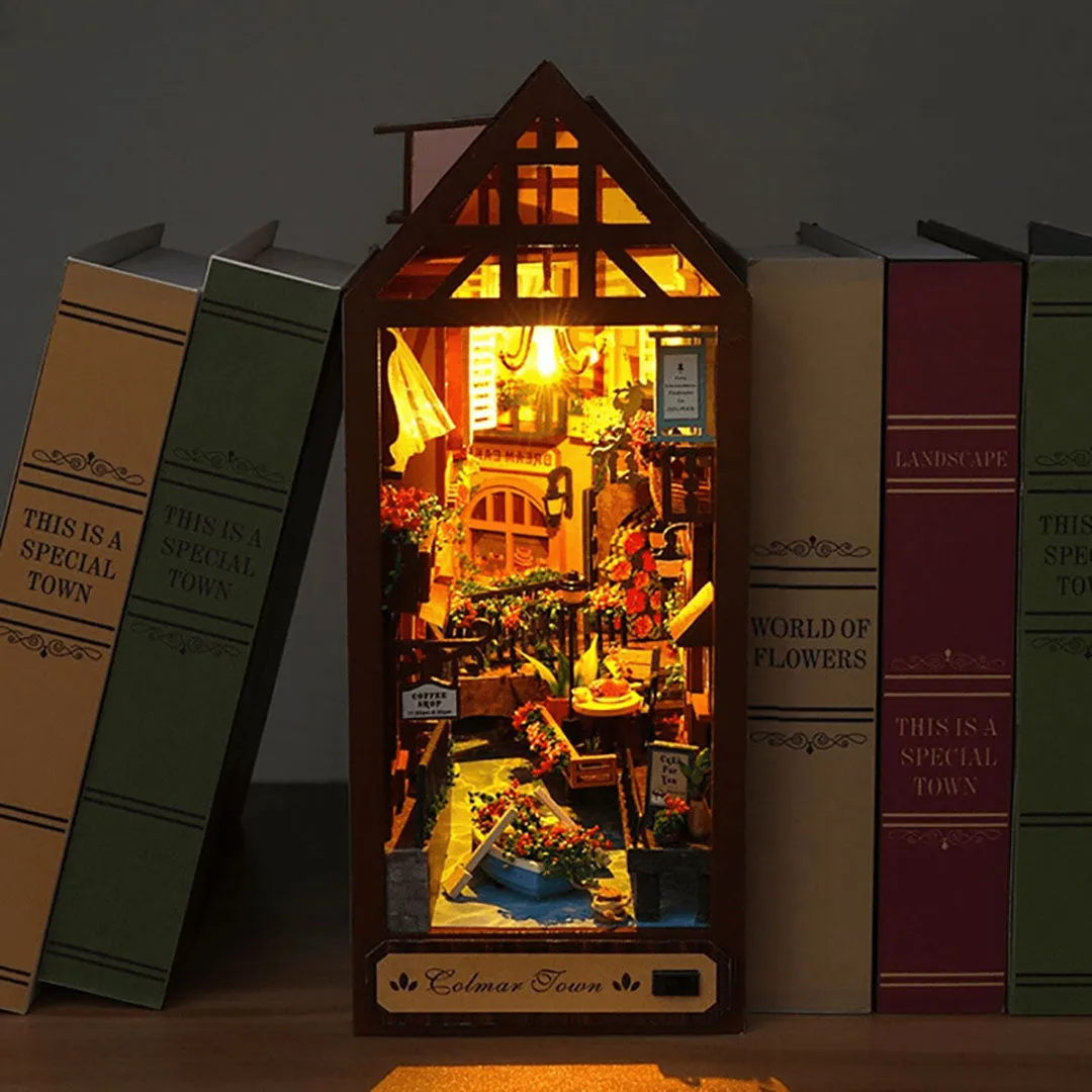 Colmar Town DIY Crafts Book Nook Bookshelf Insert
