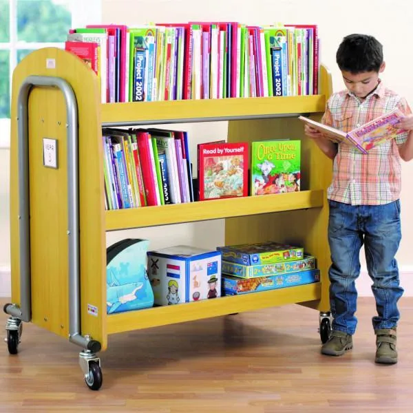 Double Sided Book Trolley