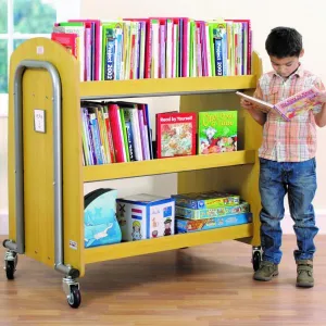 Double Sided Book Trolley