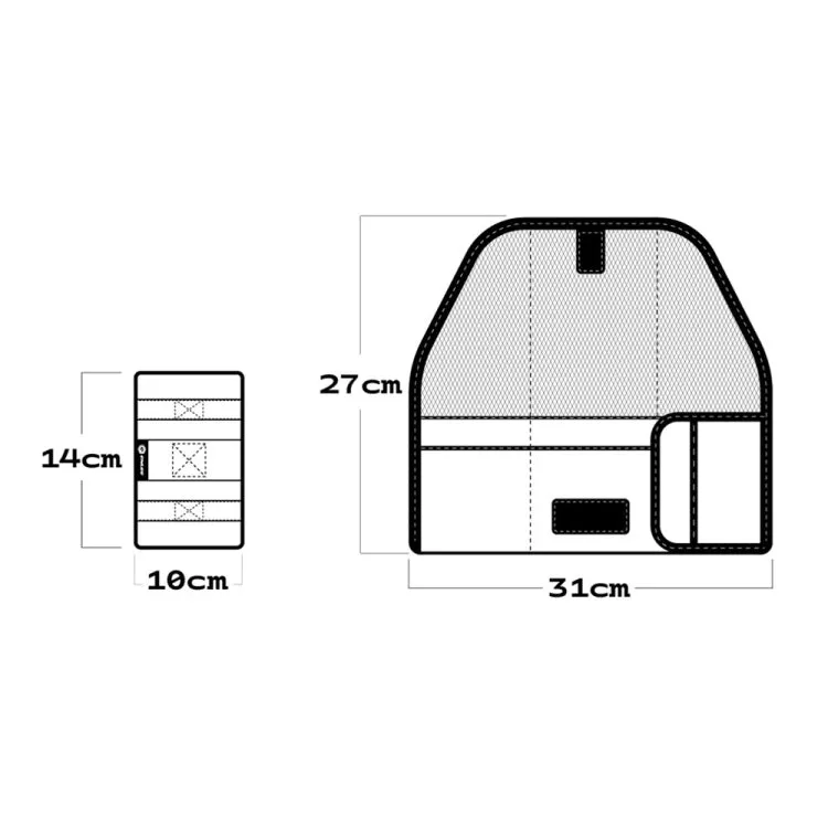 ENLEE EN-5641412 Bicycle Storage Tail Bag Road Bike Seat Cushion Snap-on Repair Kit(Black)