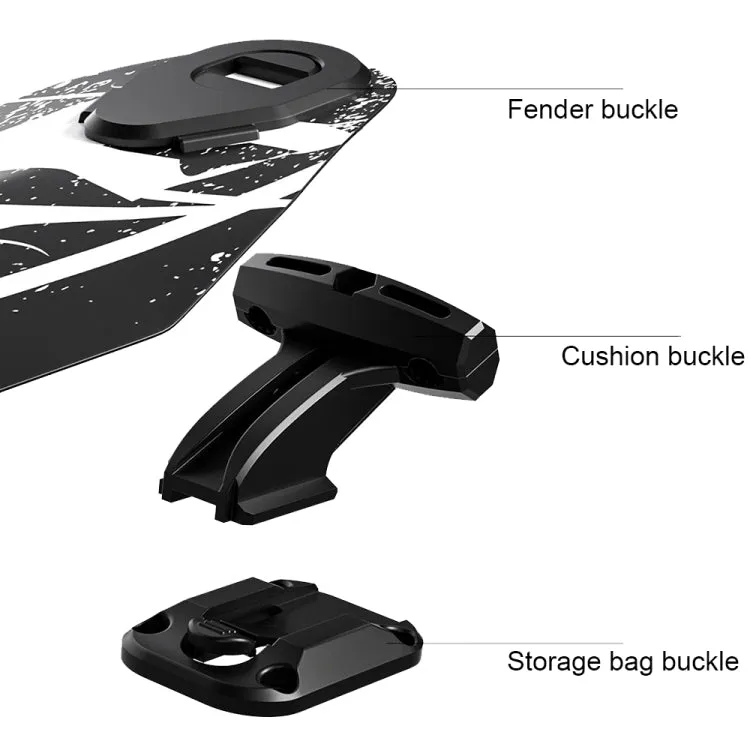 ENLEE EN-5641412 Bicycle Storage Tail Bag Road Bike Seat Cushion Snap-on Repair Kit(Desert-color)