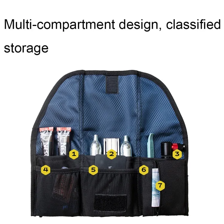 ENLEE EN-5641412 Bicycle Storage Tail Bag Road Bike Seat Cushion Snap-on Repair Kit(Desert-color)