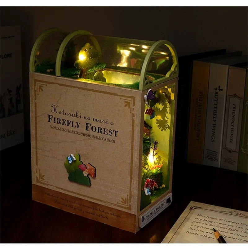 Firefly Forest DIY Crafts Book Nook Bookshelf Insert