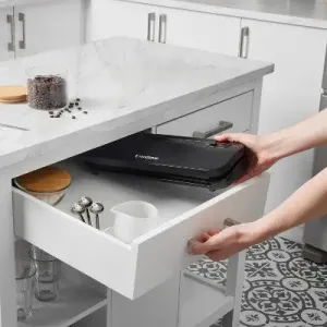 FoodSaver Space-Saving Vacuum Sealer with Bags and Roll Black