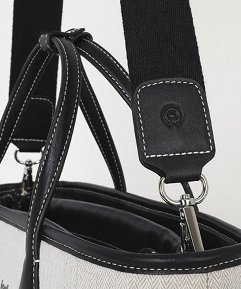 FORDI Herringbone Cart Bag - Black
