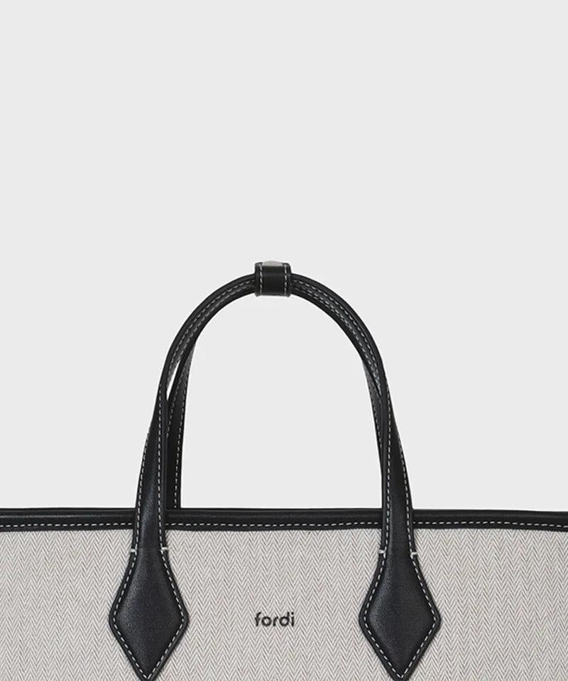 FORDI Herringbone Cart Bag - Black
