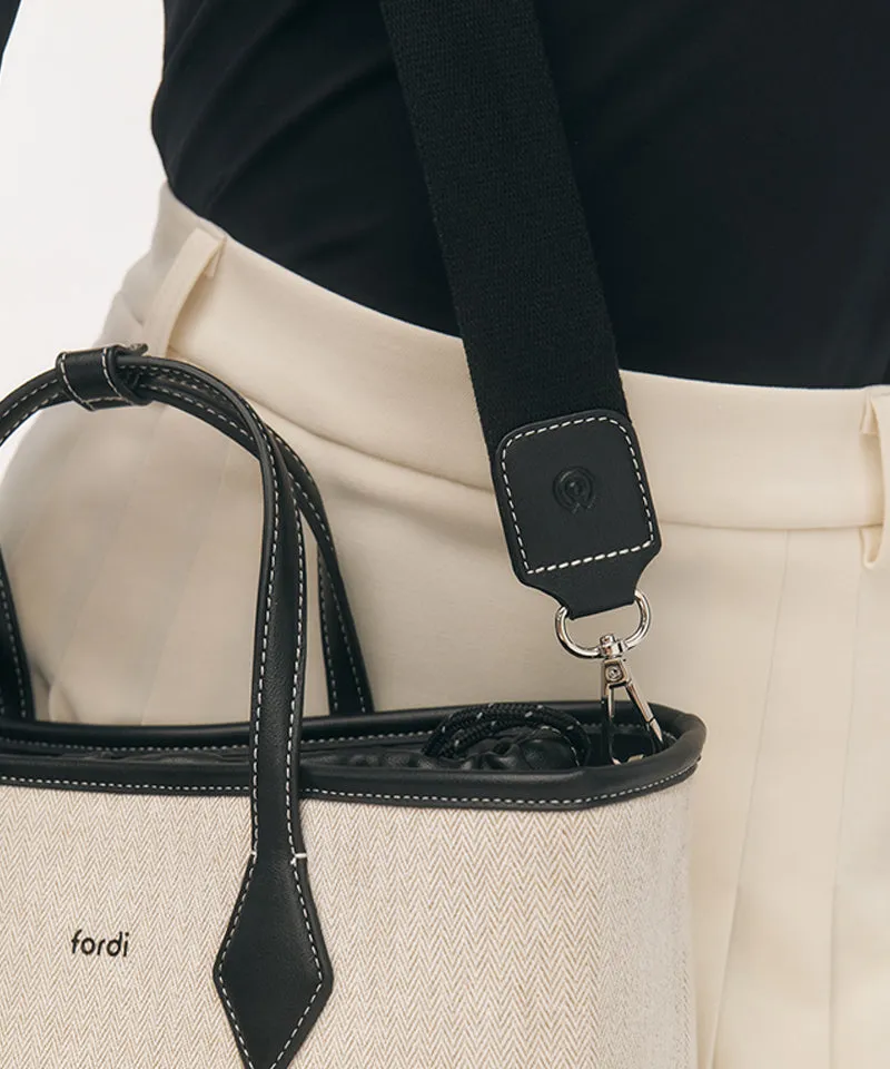 FORDI Herringbone Cart Bag - Black