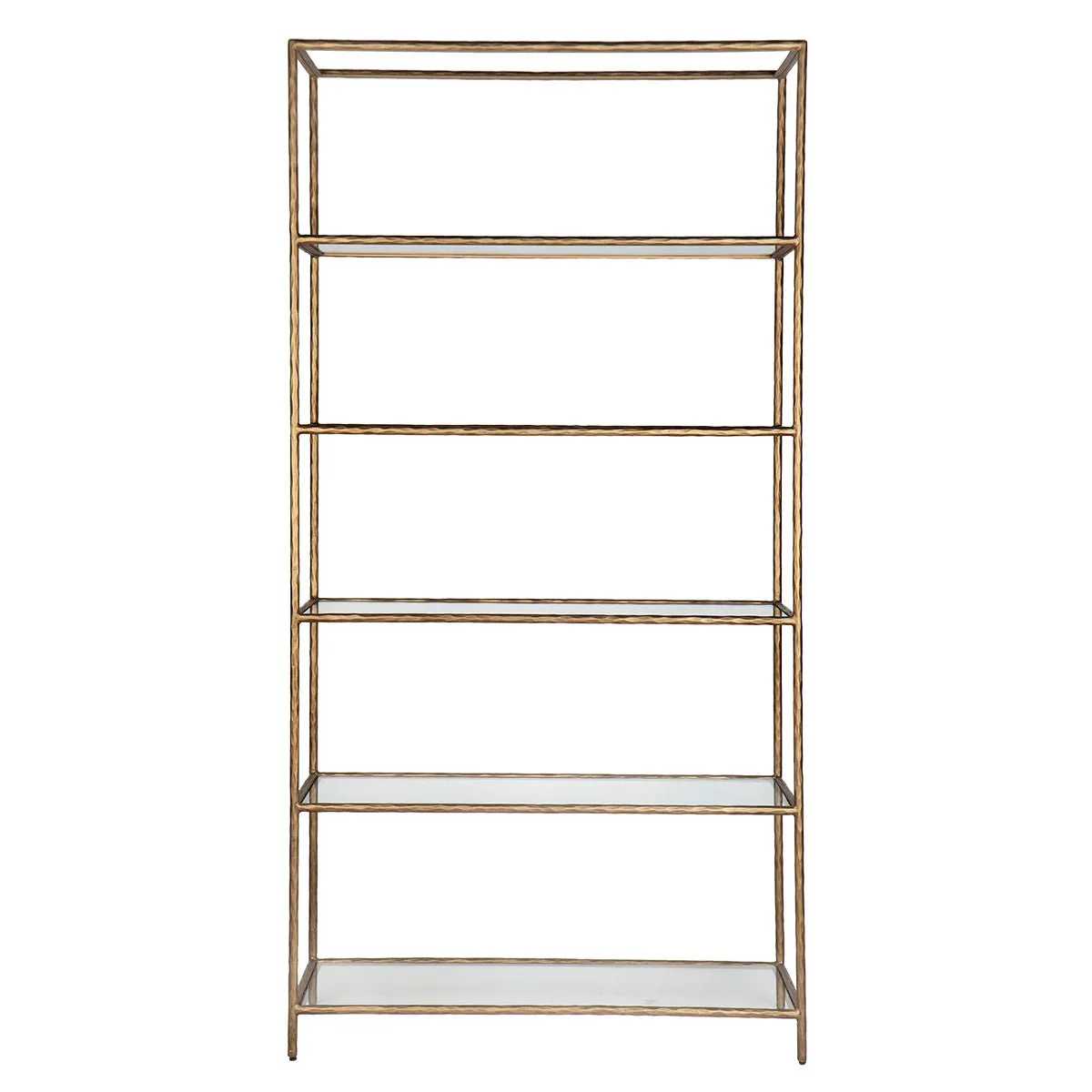 Heston Shelving Unit - Brass