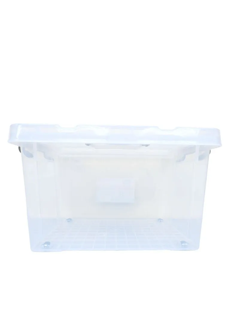 Home Gallery Stackable Storage Box 27L with Handle - Clear 45 x 32 x 27cm