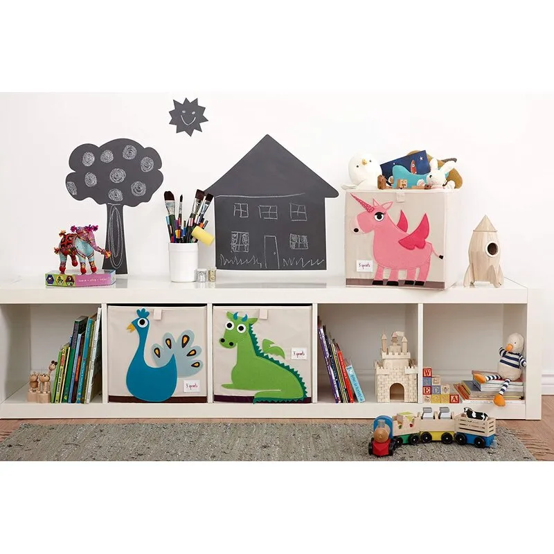 Ingstian Children's Foldable Fabric Storage Bin