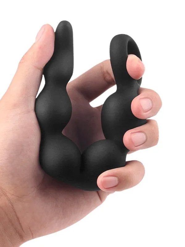 Long Unique Flexible Gay 9'' Anal Beads Butt Plug