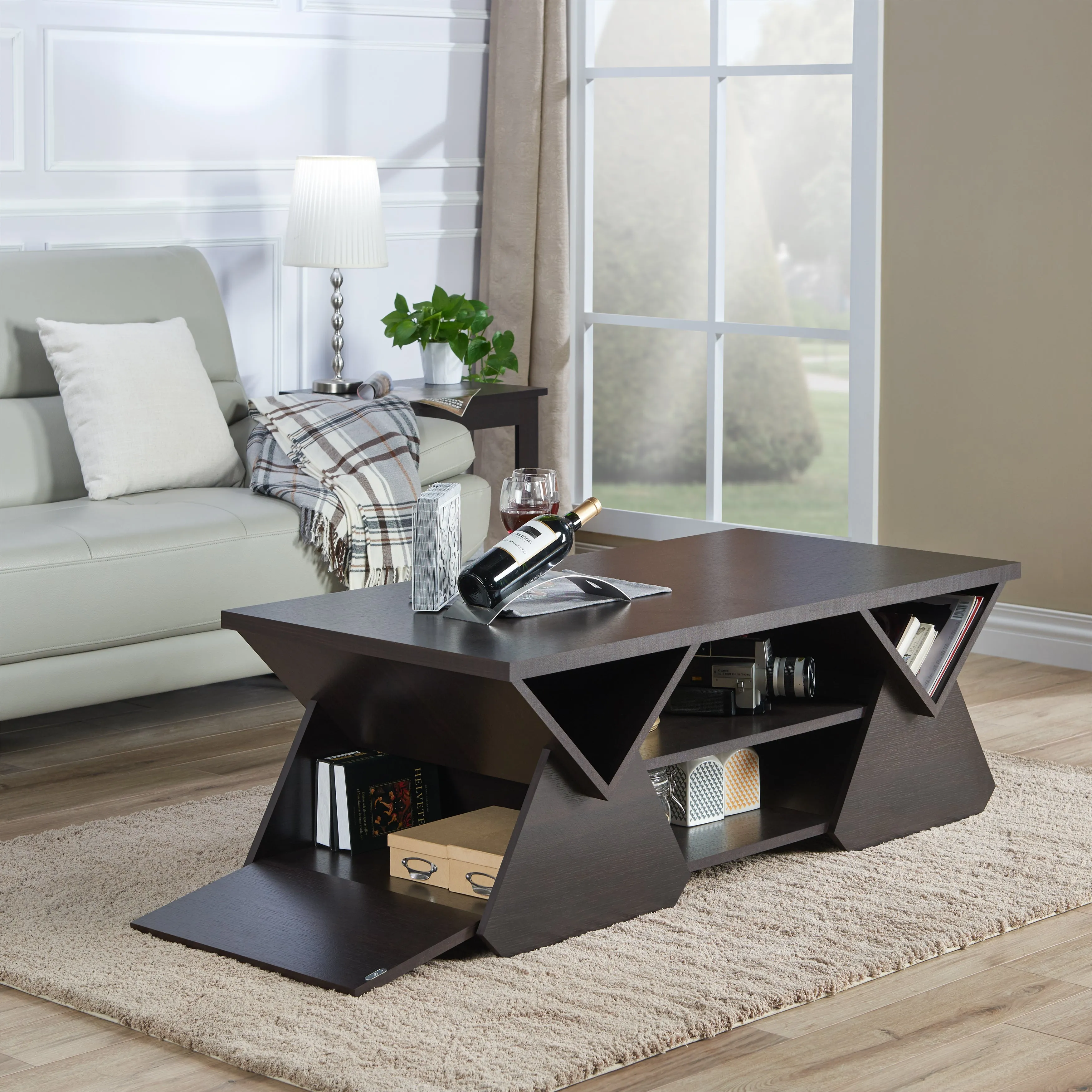 Madson Espresso Finish Coffee Table