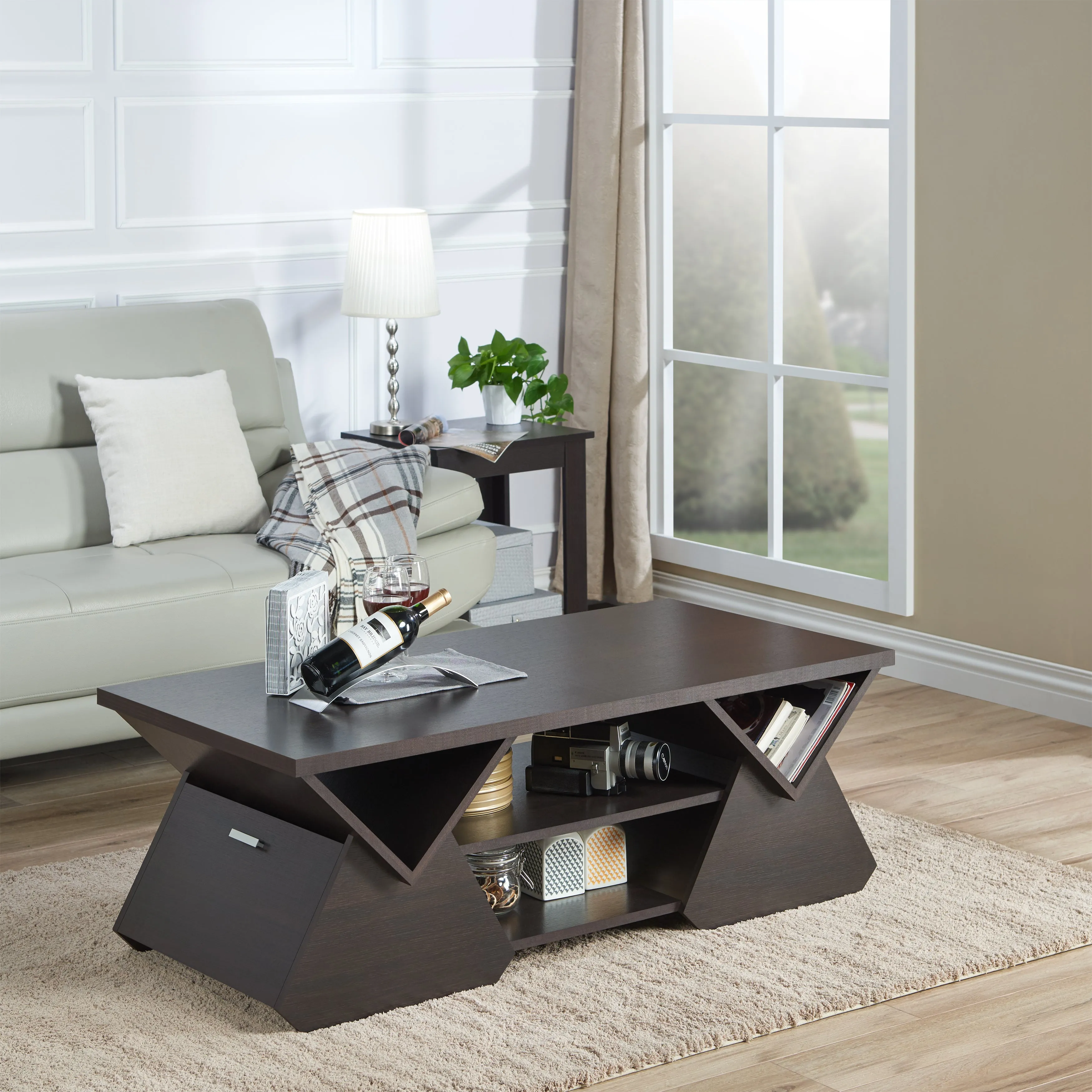Madson Espresso Finish Coffee Table