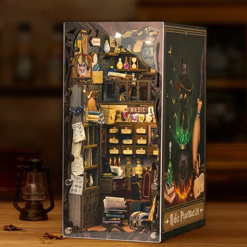 Magic Pharmacist 3D Wooden Puzzle Book Nook Kit