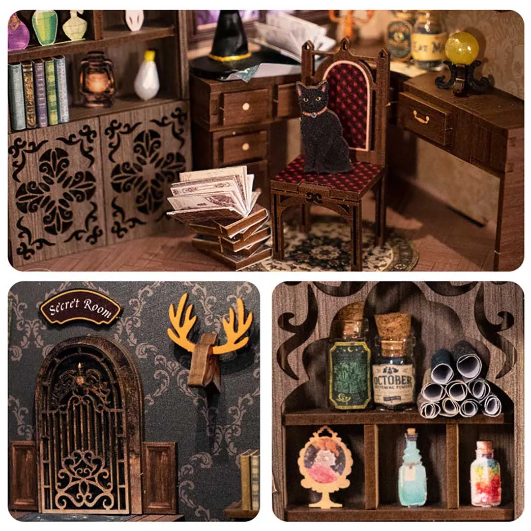 Magic Pharmacist 3D Wooden Puzzle Book Nook Kit