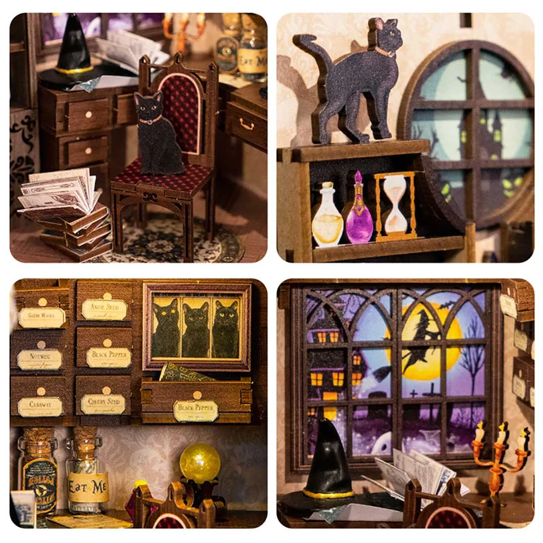 Magic Pharmacist 3D Wooden Puzzle Book Nook Kit