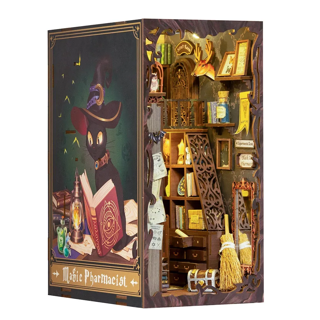 Magic Pharmacist 3D Wooden Puzzle Book Nook Kit