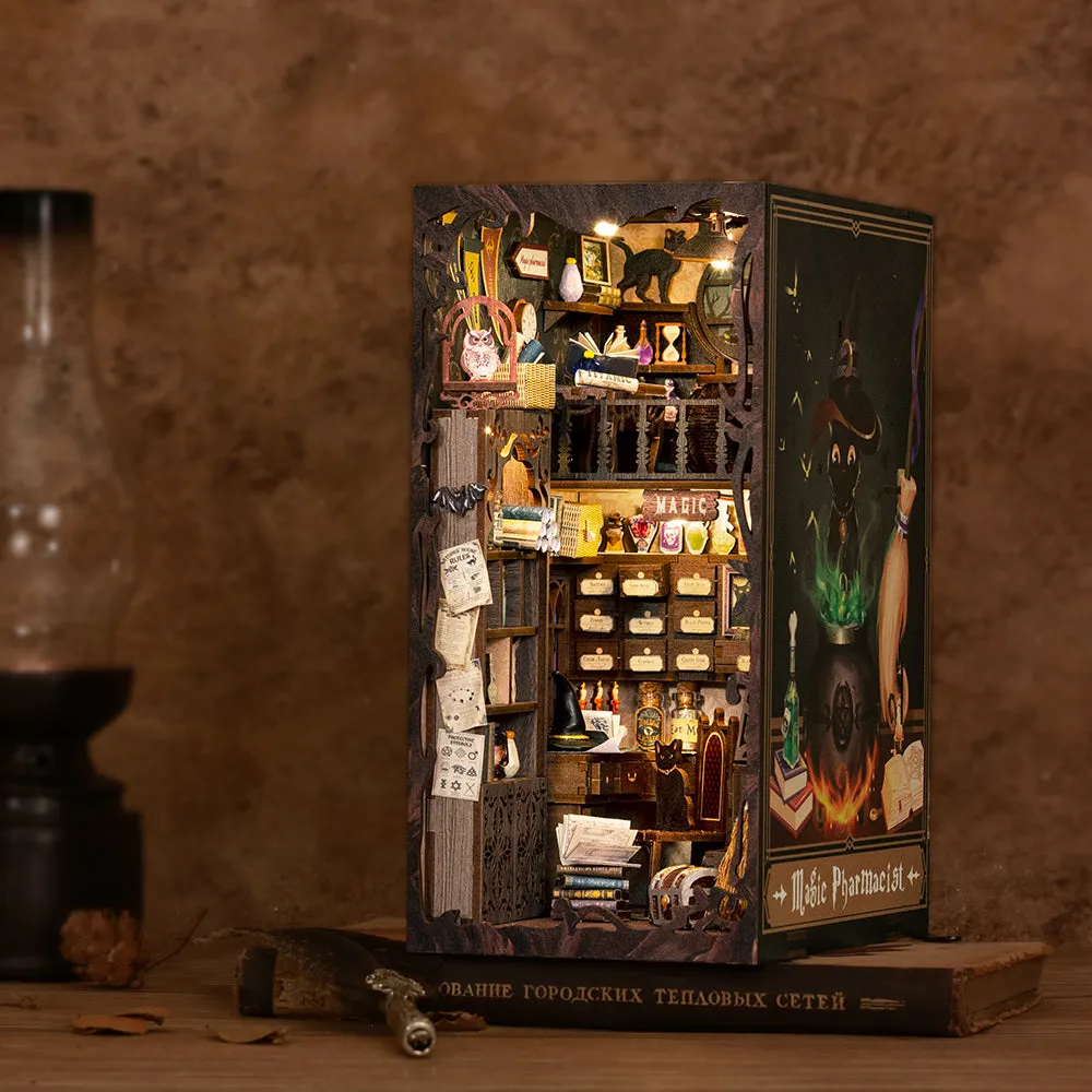 Magic Pharmacist 3D Wooden Puzzle Book Nook Kit