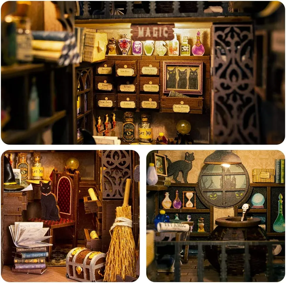 Magic Pharmacist 3D Wooden Puzzle Book Nook Kit