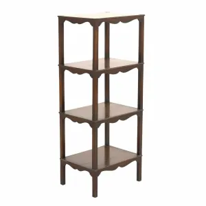 Mahogany Four Tier Whatnot