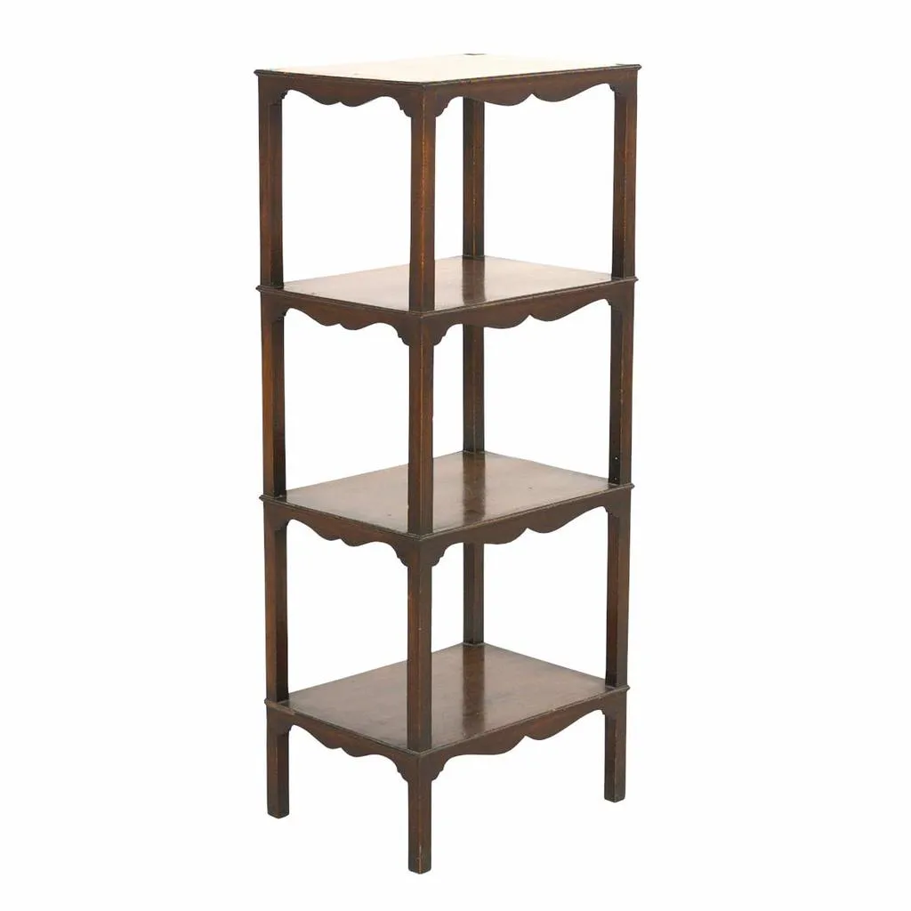 Mahogany Four Tier Whatnot