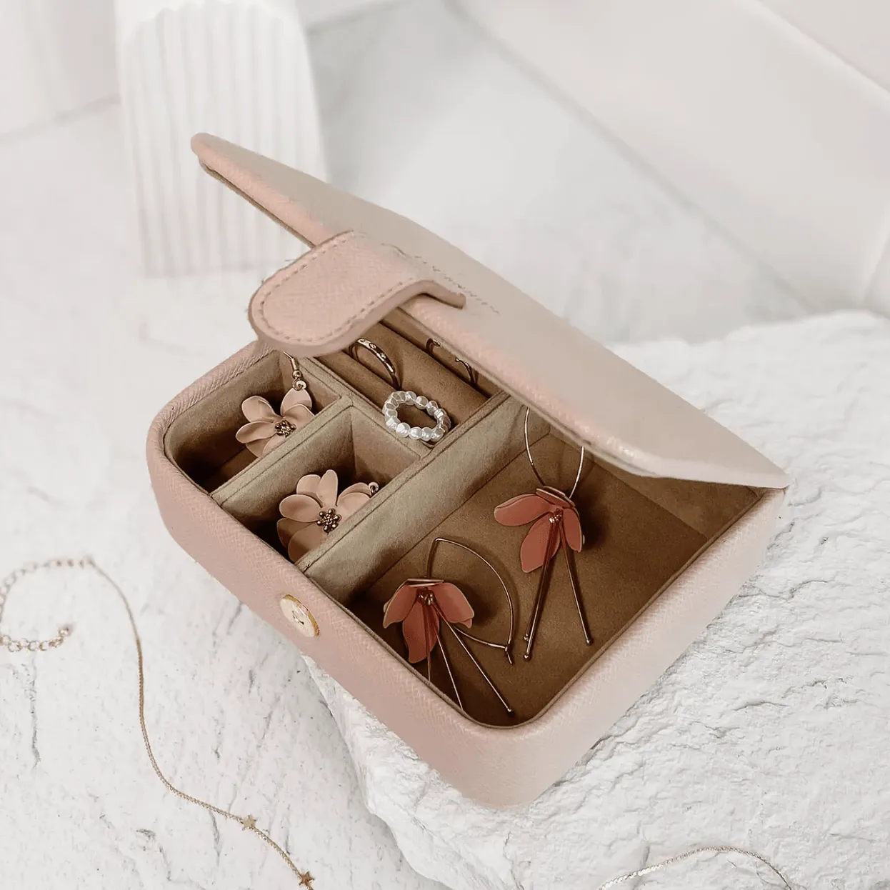 Marcie Jewellery Box | Pale Pink