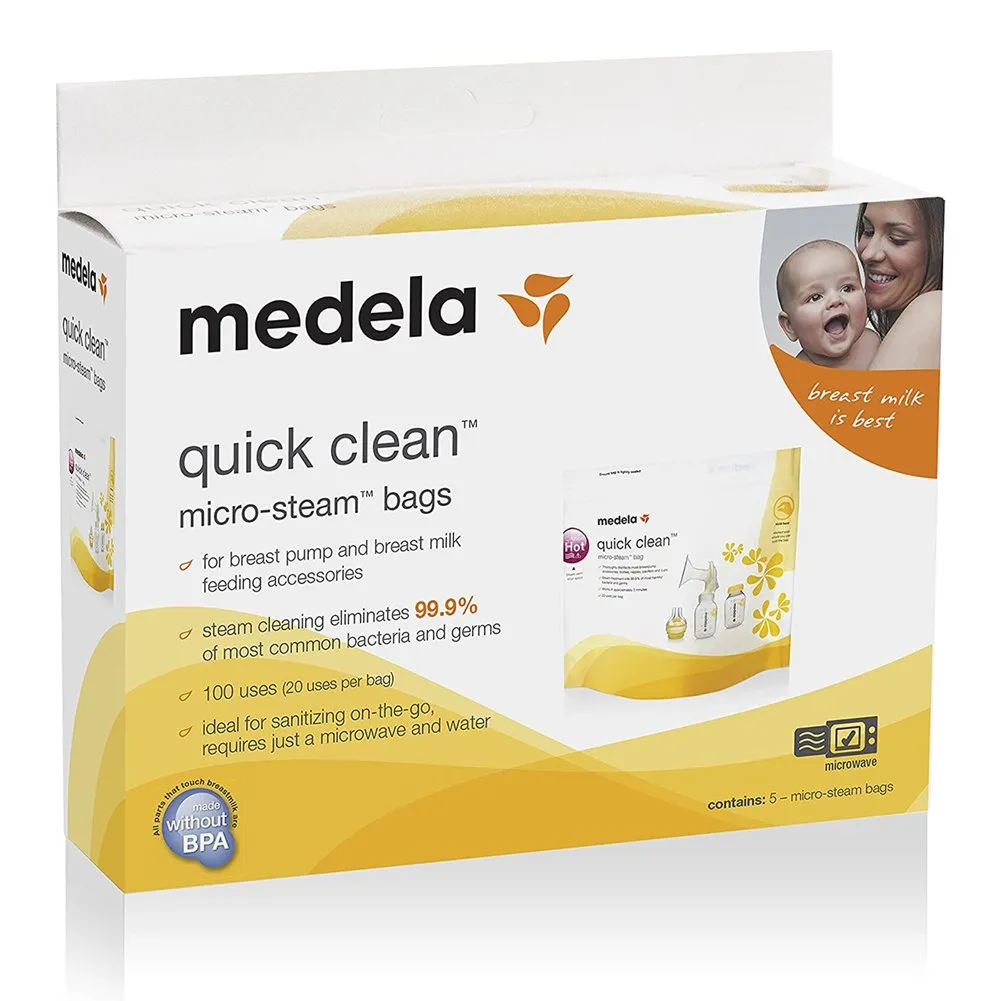 Medela Quick Clean Micro-Steam Bags (5 Bags)
