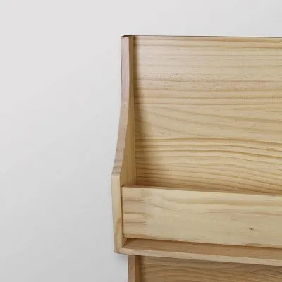 Open Box - 2 Tier Wood Kids' Book Shelf Natural - Pillowfort